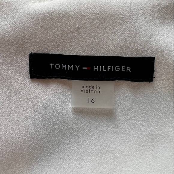 Tommy Hilfiger White/Black/Pink Striped Sleeveless Shift Dress NWT- 16 - Picture 6 of 12